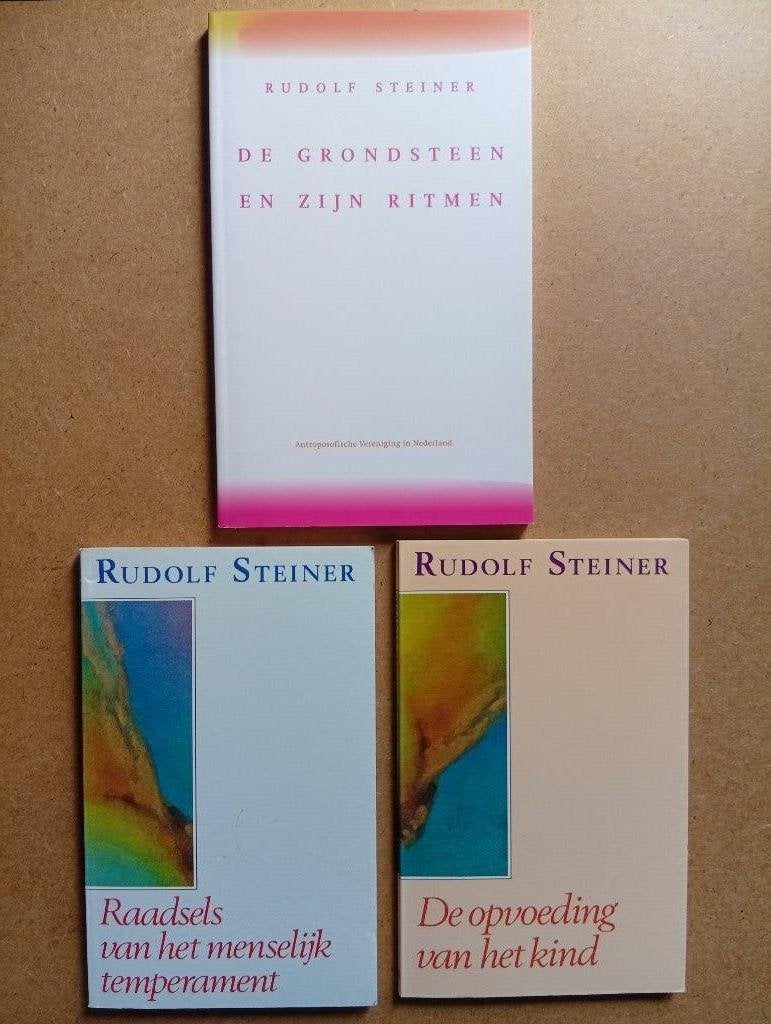 Rudolf Steiner - drie boeken, Boeken, Gelezen, Achtergrond en Informatie, Spiritualiteit algemeen, Ophalen of Verzenden