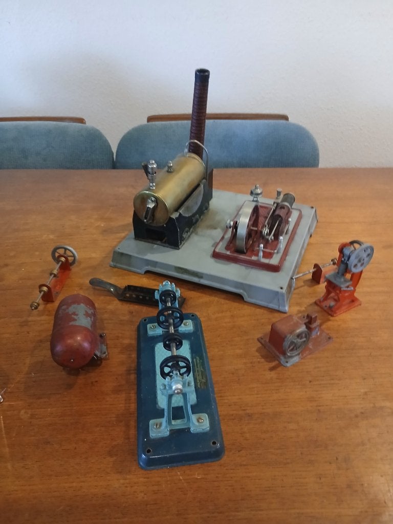 Vintage stoommachine met extra's, Ophalen of Verzenden