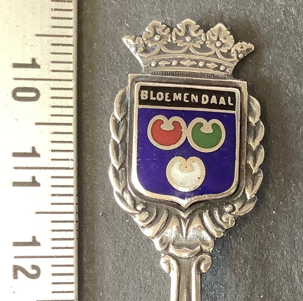 lepel, Bloemendaal, gemeentewapen, emaille (L1, Ophalen of Verzenden, Gebruikt