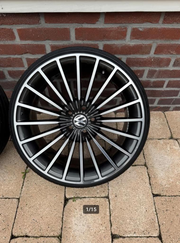 5x100 17 inch VW velgen 185/35/17 ZGAN, Ophalen of Verzenden, Gebruikt