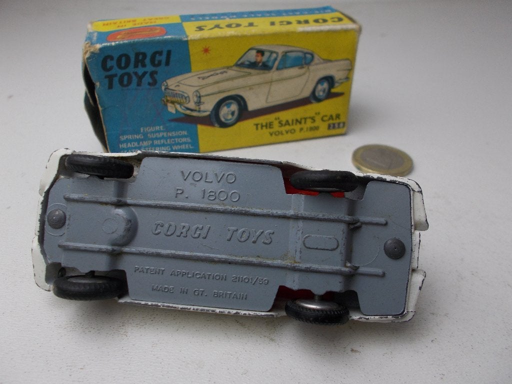 1965 Corgi Toys 258 THE SAINT'S CAR VOLVO +ORIG. DOOSJE! (C), Ophalen of Verzenden, Zo goed als nieuw, Auto, Corgi
