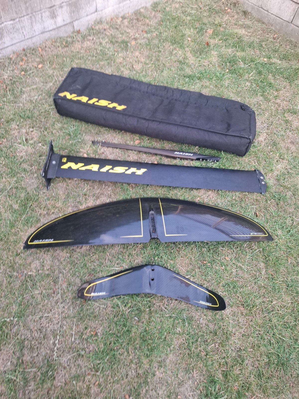 Naish Jet 2000 Foil met 95cm mast en draagtas, Ophalen, Gebruikt, Overige typen, Met draagtas