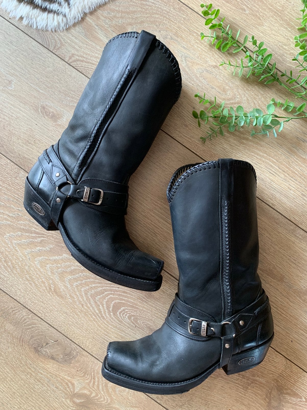 Loblan bikerboots 44 western boots bohemian laarzen, -, Zwart, -, Boots