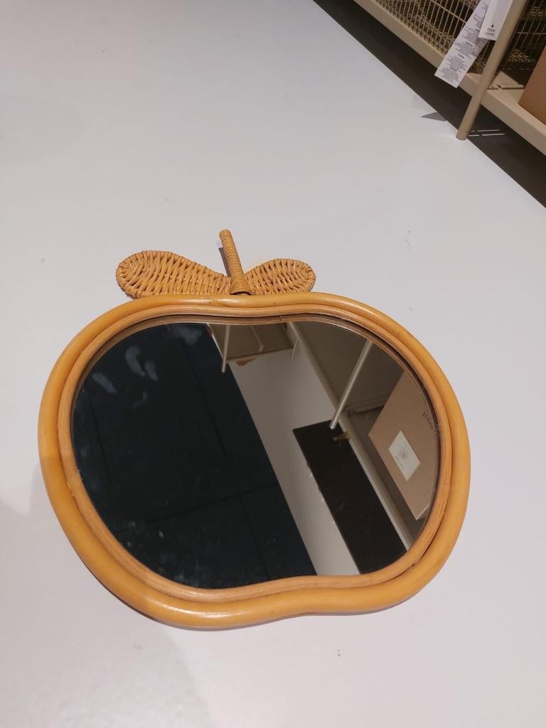 Ferm Living Apple Spiegel Natural, Minder dan 50 cm, Rond, Nieuw, Ophalen of Verzenden