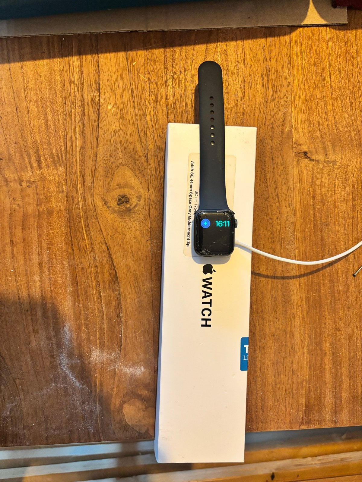 Apple Watch SE 40mm s1 - Scherm defect, Zwart, IOS, Ophalen of Verzenden, Waterdicht