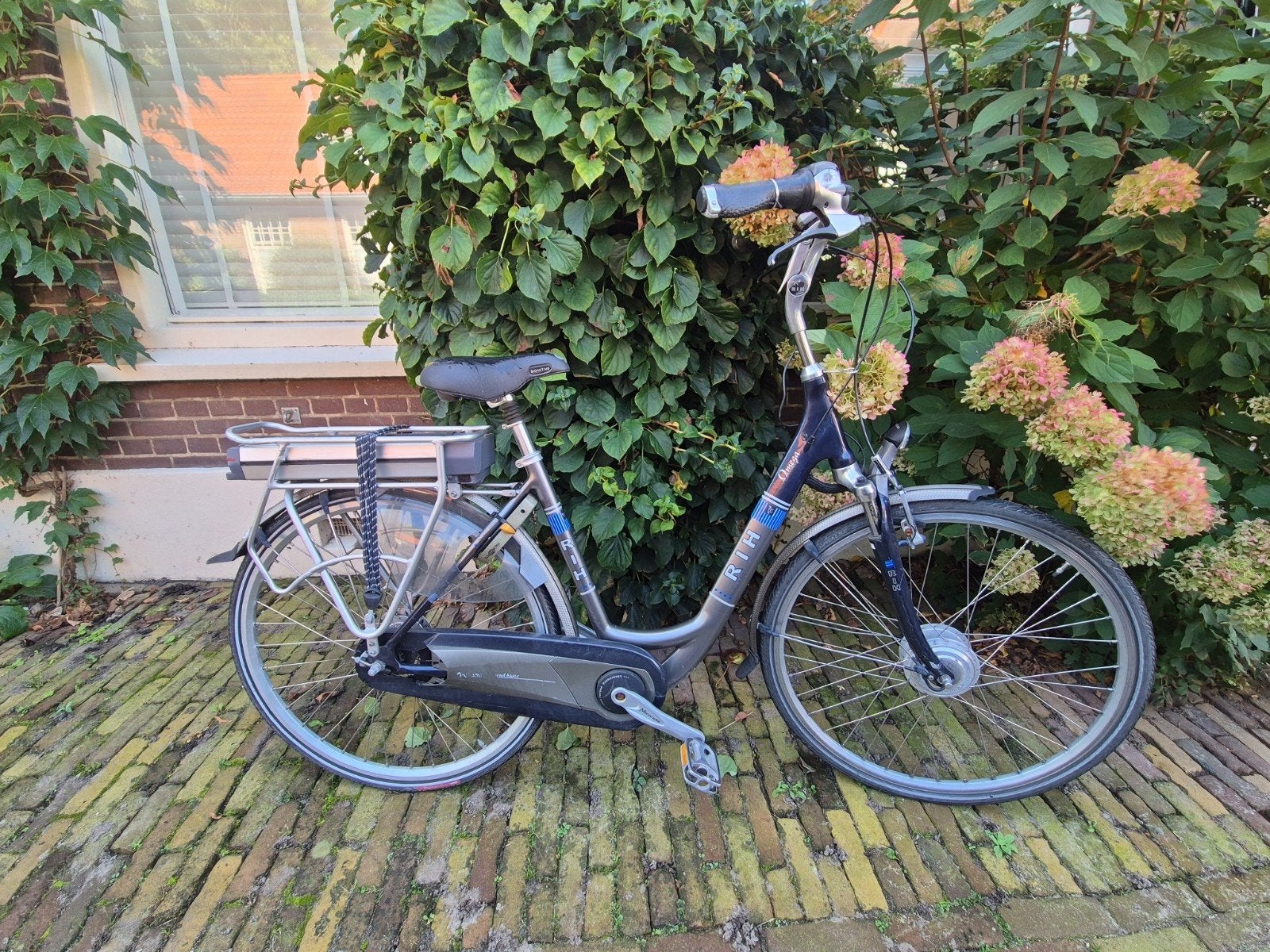 Elektrische fiets Rih Omega met goede accu, Ophalen of Verzenden, Gebruikt, 50 km per accu of meer, Overige merken