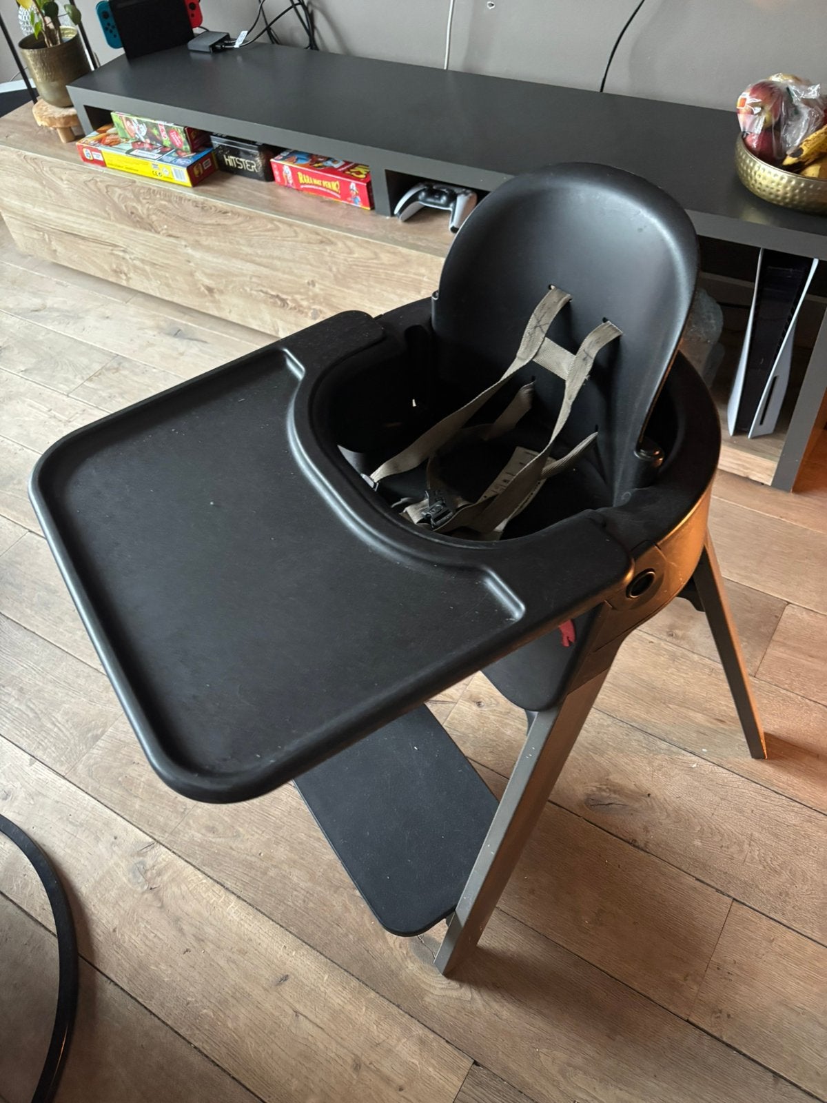Stokke Steps kinderstoel, Ophalen, Gebruikt, Zwart, Eén