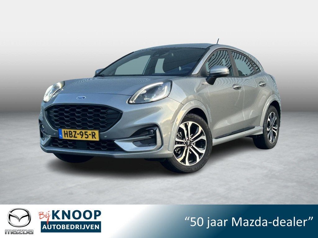 Ford Puma 1.0 EcoBoost Hybrid ST-Line X | WinterPack | Camer, Auto's, Ford, 125 pk, Euro 6, Leder en Stof, Bedrijf