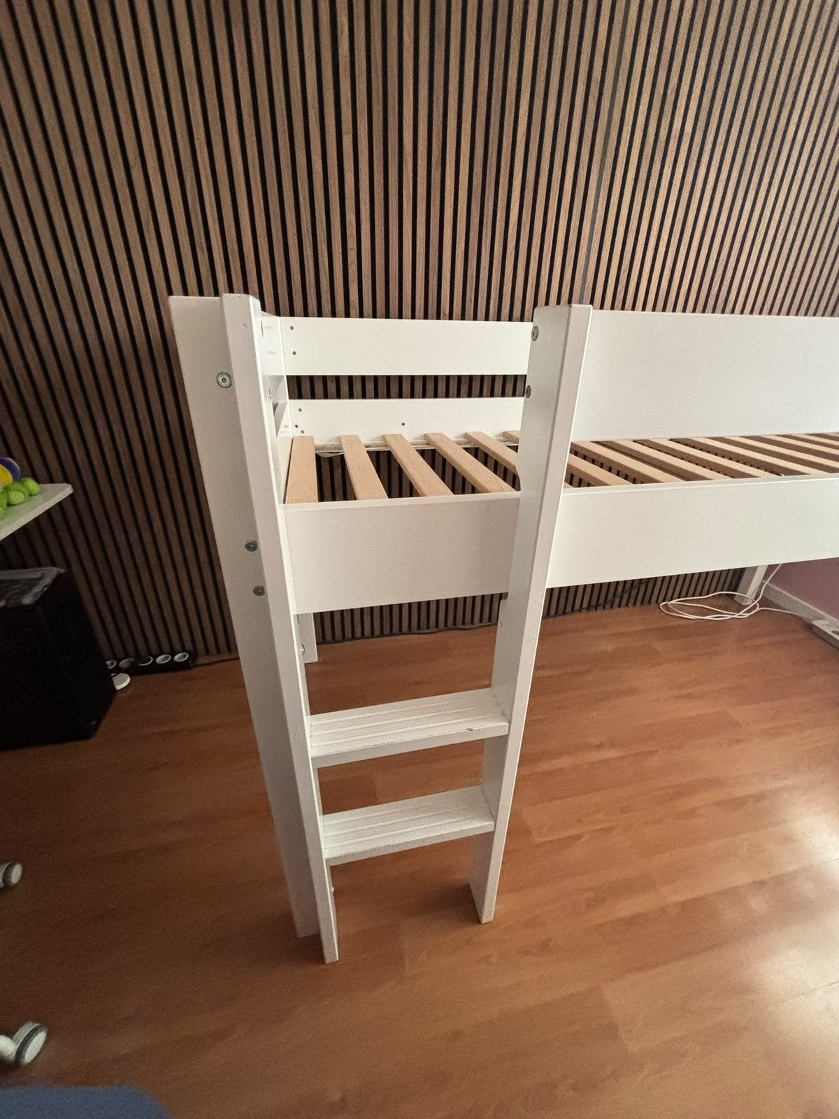 Halfhoogslaper Bopita wit, Ophalen, Eenpersoons, Zo goed als nieuw, 90 cm