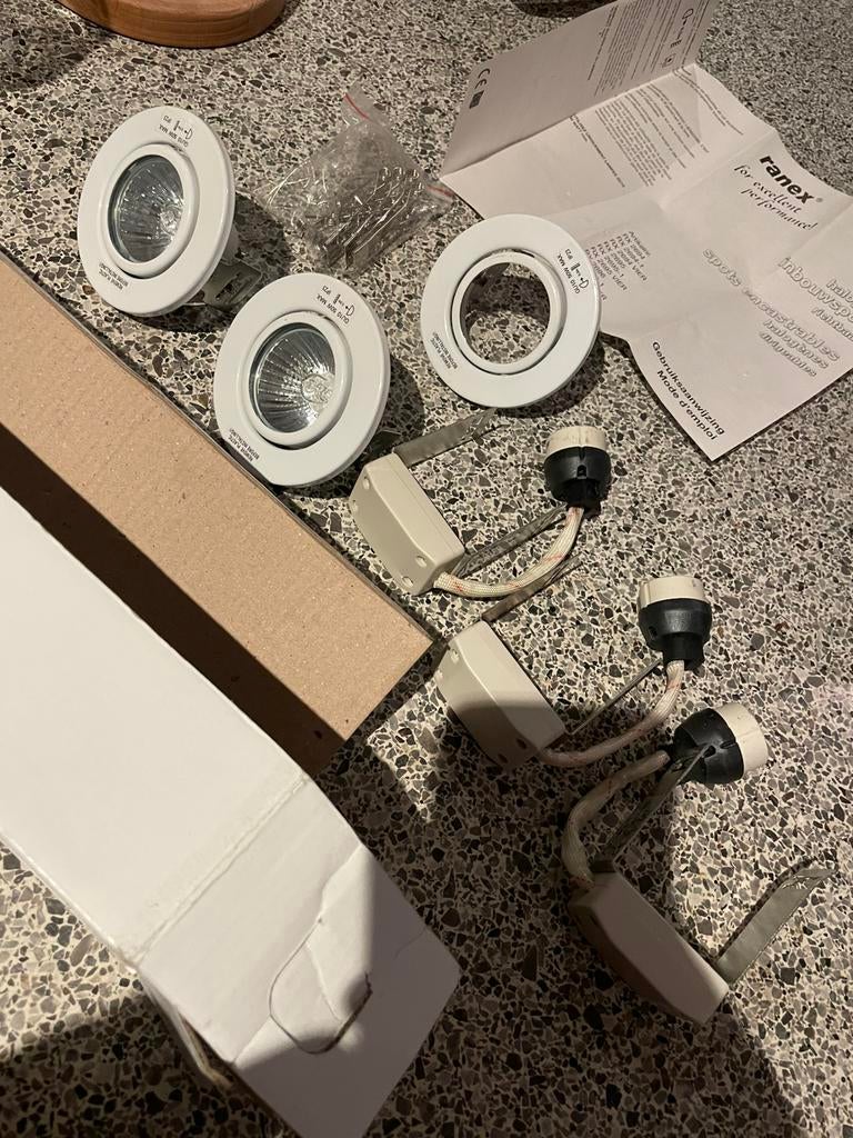 Ranex inbouw spots, Huis en Inrichting, Ophalen of Verzenden, Metaal of Aluminium, Inbouw