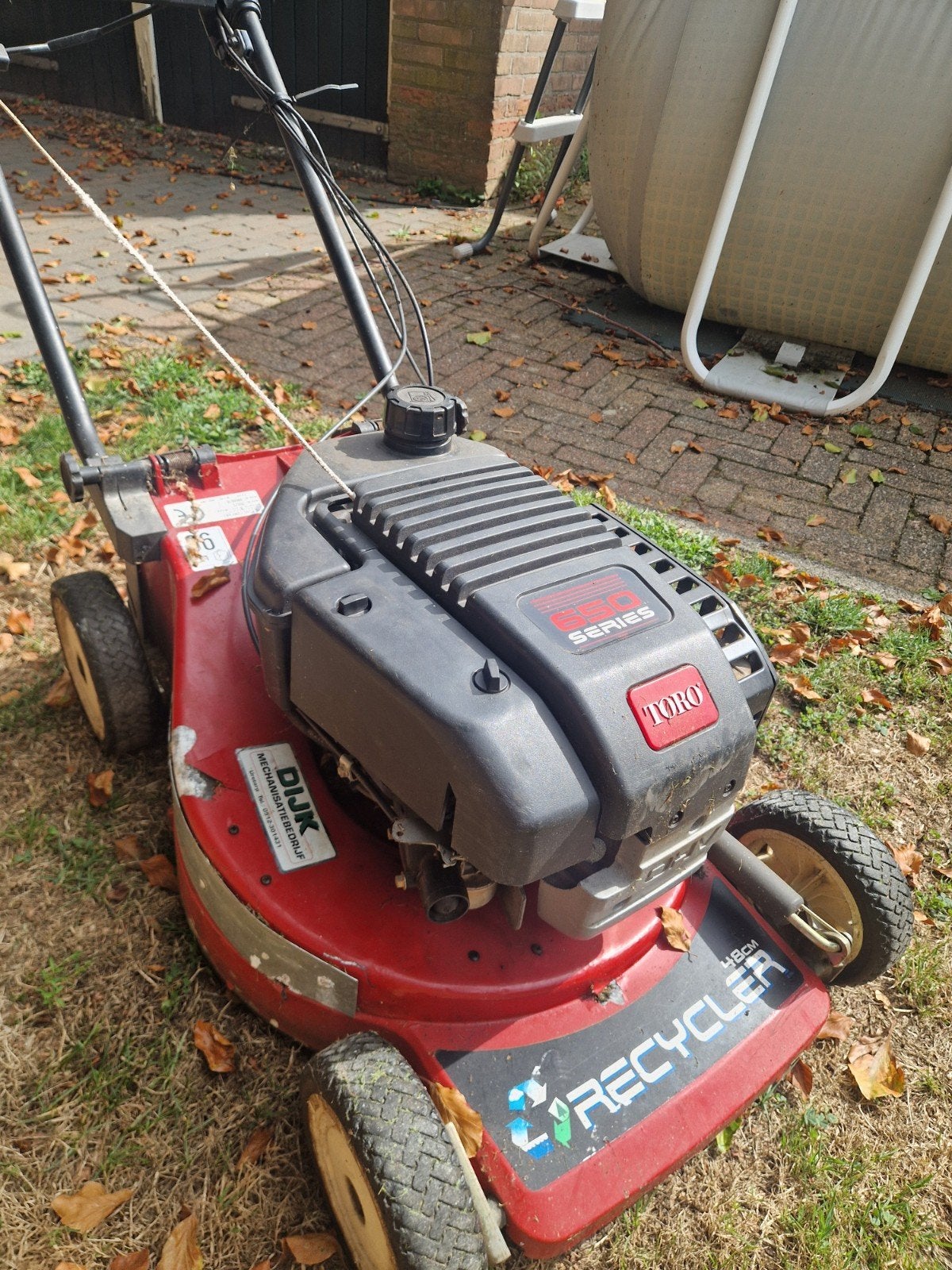 Toro 650 Recycler Benzine Grasmaaier, Tuin en Terras, Grasmaaiers, Ophalen, Cirkelmaaier, Gebruikt, Toro