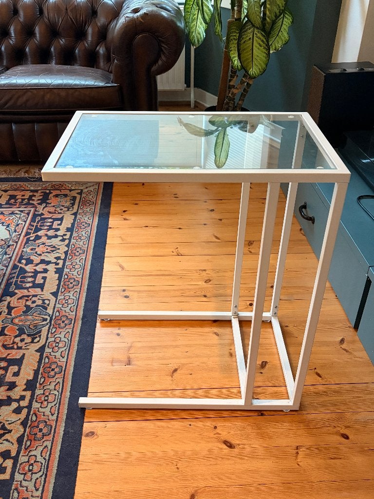 Bijzettafel, Huis en Inrichting, Tafels | Bijzettafels, Ophalen, Minder dan 55 cm, Scandinavisch, Zo goed als nieuw