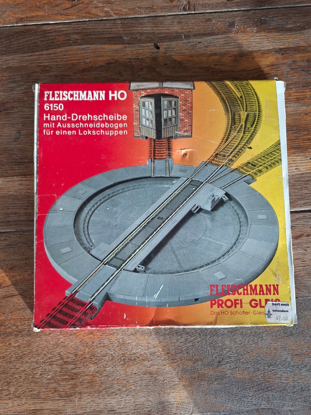 Fleischmann H0 6150 Hand-draaischijf met lokschuppen, Gebruikt, Gelijkstroom, Fleischmann, Overige typen
