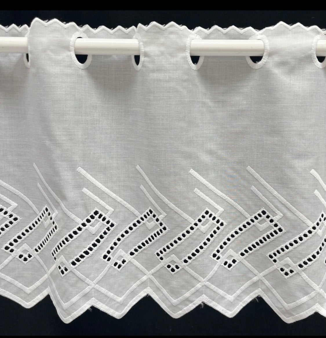 2,5 meter valletje wit 26cm hoog, Ophalen of Verzenden, Nieuw, Vitrage