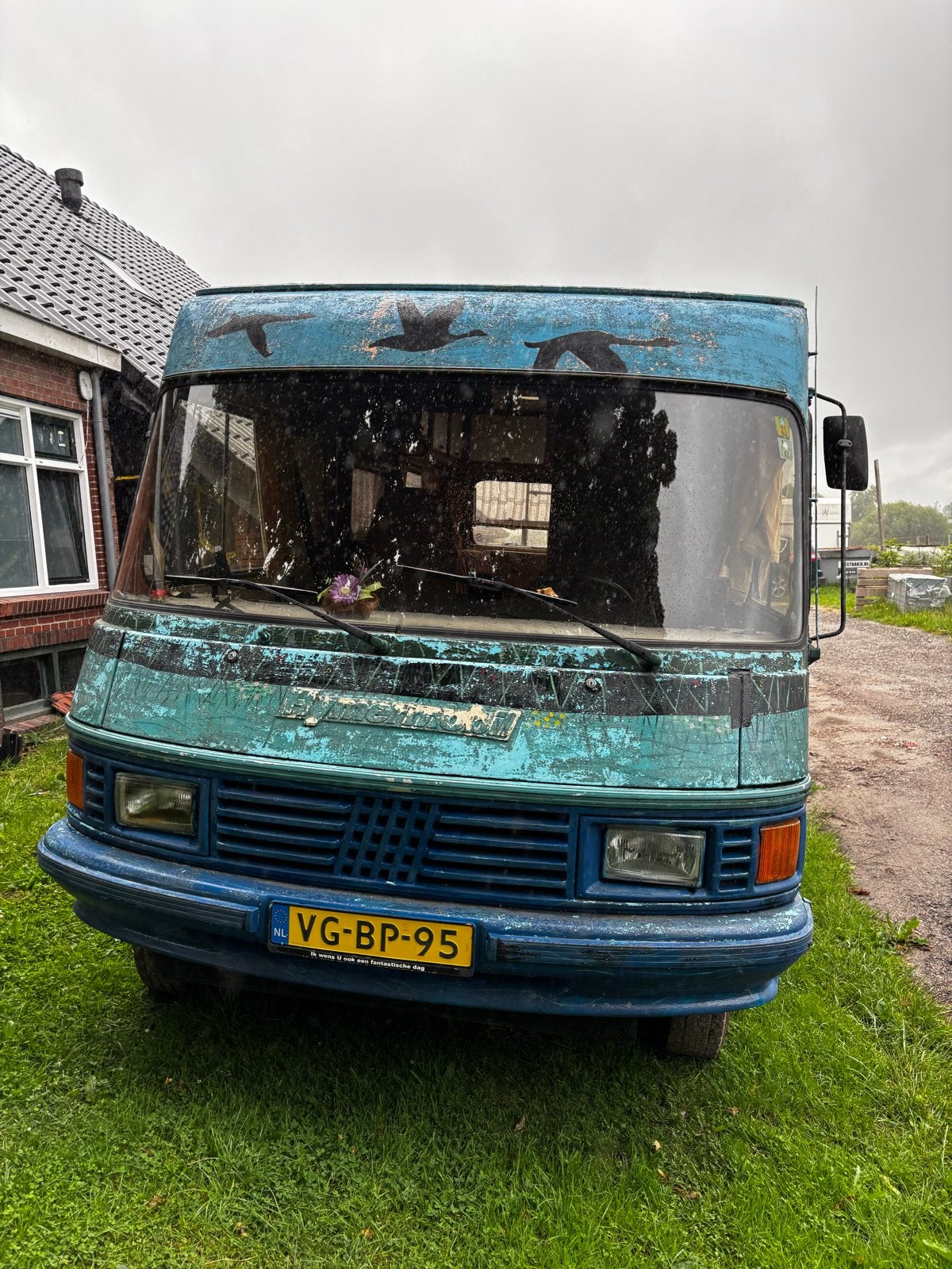 Unieke Oldtimer Camper - Klaar voor avontuur!, Buscamper of Camperbus, Afzuigkap, Reservewiel, Fiat