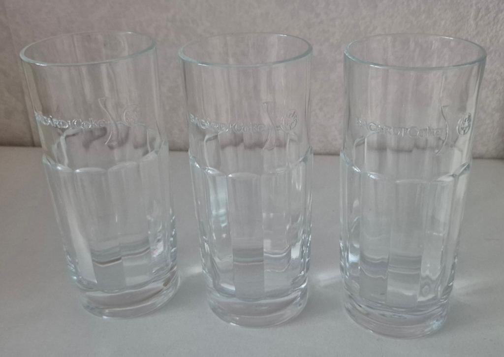 3 Bacardi/coke glazen, Ophalen of Verzenden
