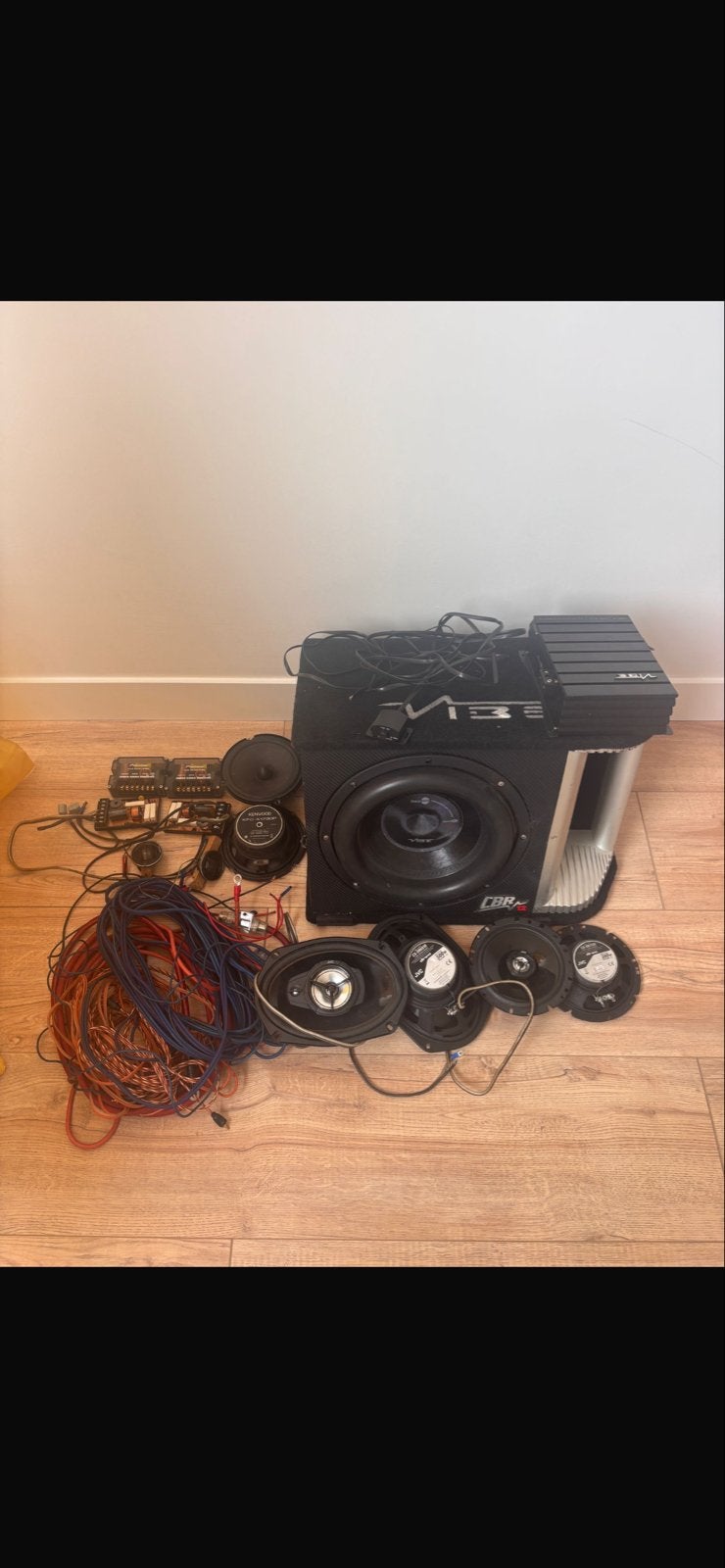 Complete Vibe Audio Car Hifi Set: Subwoofer, Versterker, Spe, Ophalen, Gebruikt