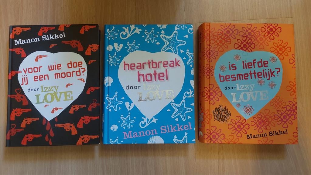 3 Izzy Love boeken van Manon Sikkel, Ophalen of Verzenden, Zo goed als nieuw