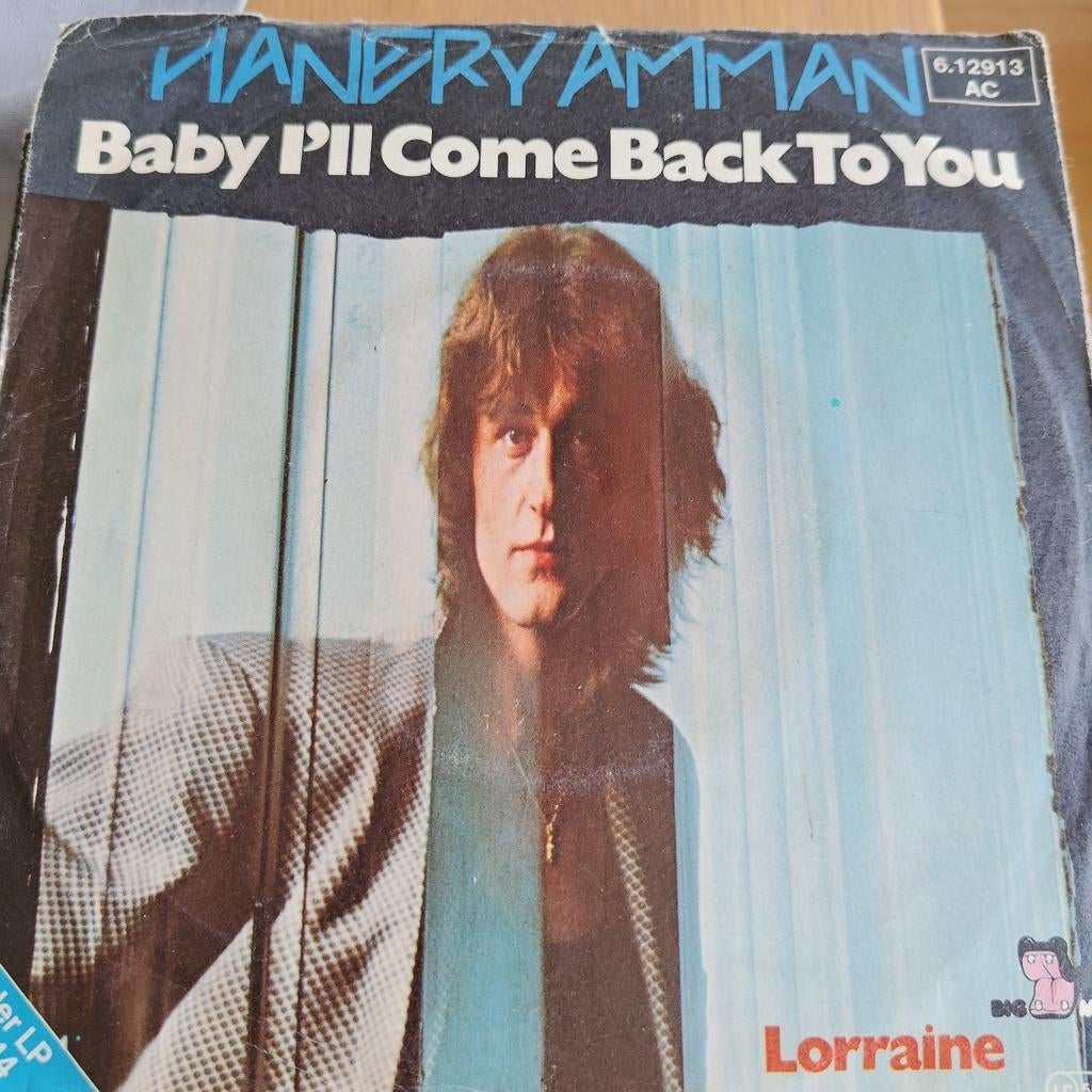 MANDRY AMMAN - Baby I'll Come Back To You (Single), Cd's en Dvd's, Vinyl Singles, Gebruikt, 7 inch, Ophalen of Verzenden