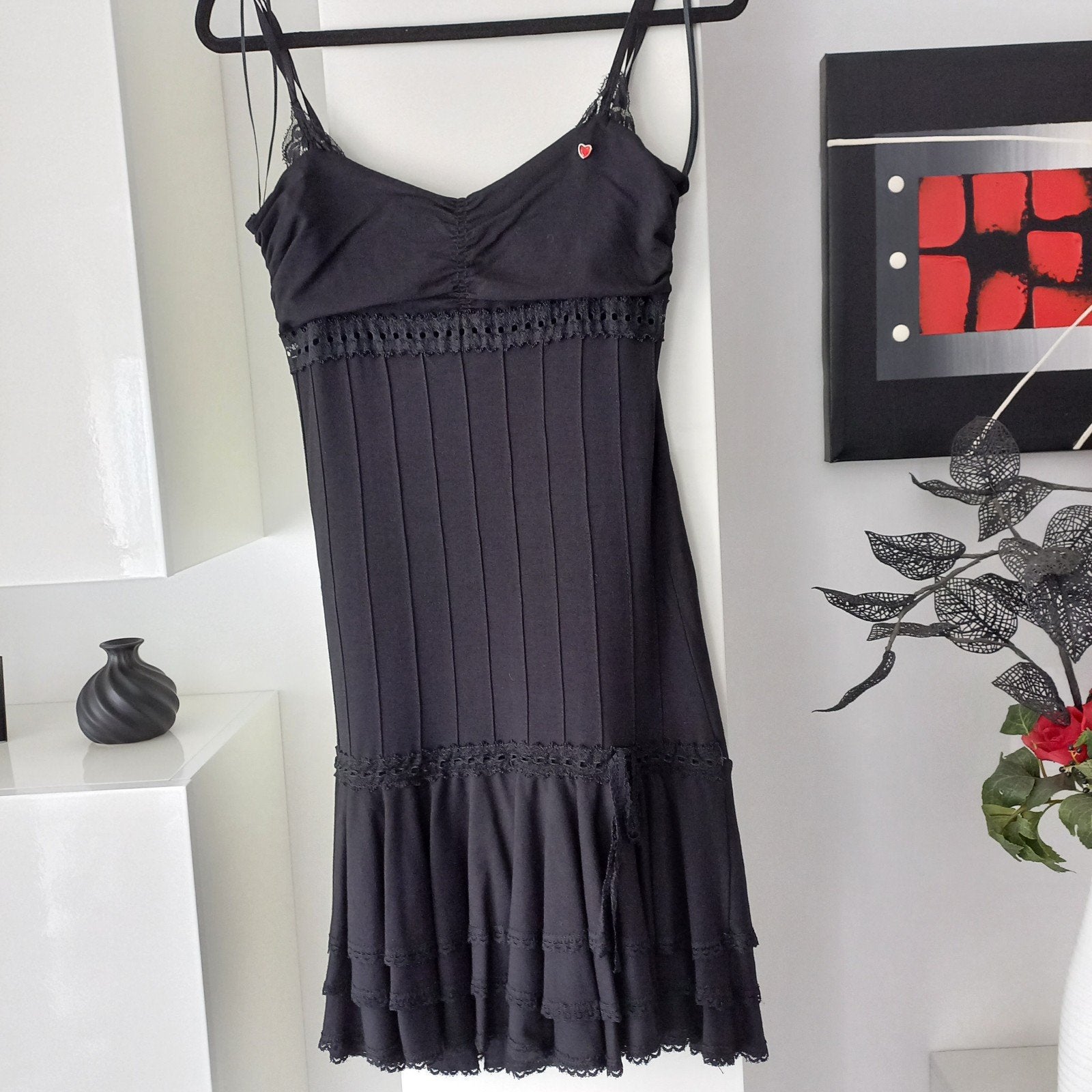 Apart jurkje van EDC maat S koopje nu, Kleding | Dames, Zwart, Ophalen of Verzenden, Zo goed als nieuw, Maat 36 (S)