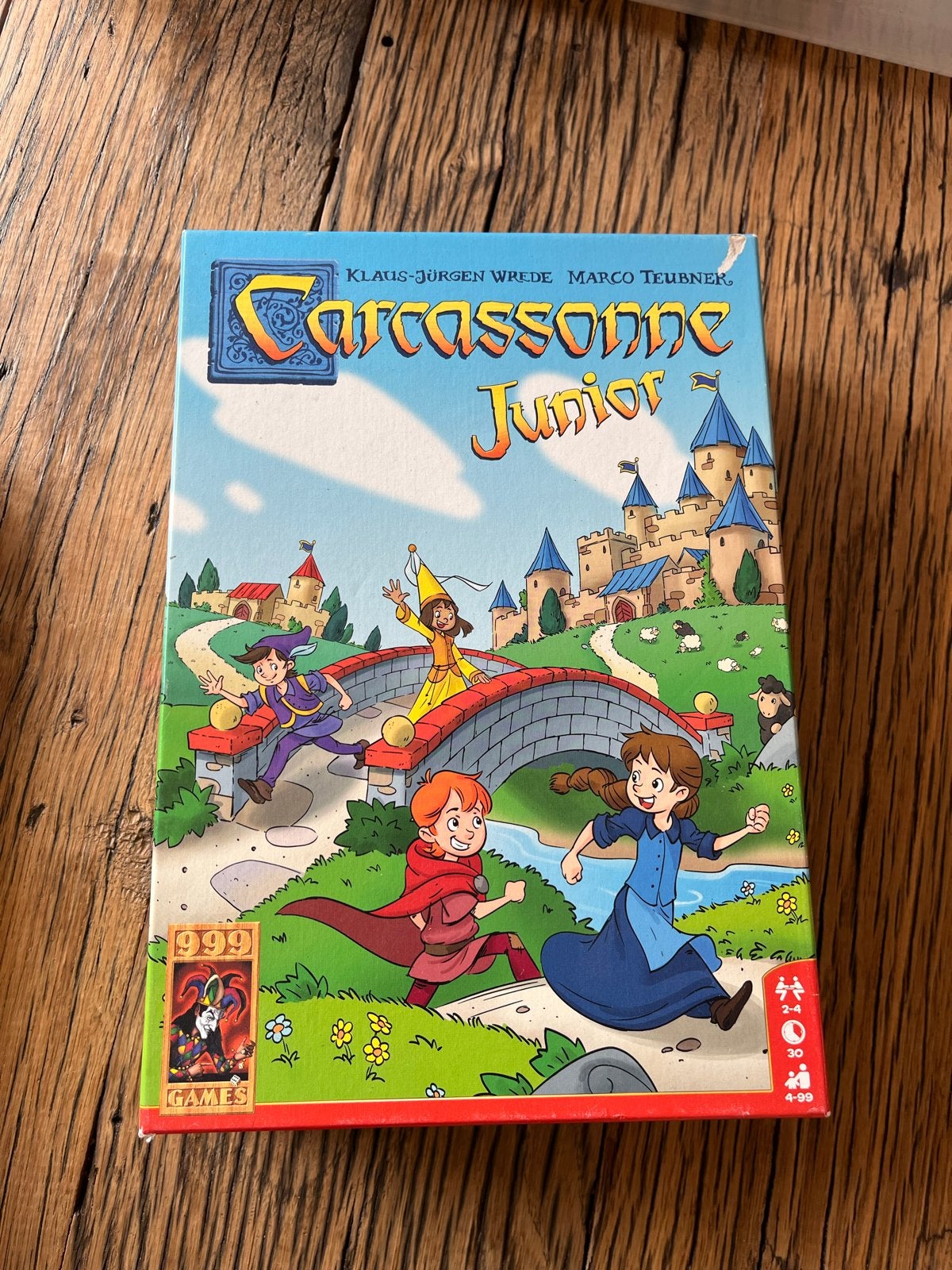 Carcassonne Junior - Super leuk, compleet en netjes, Drie of vier spelers, Ophalen of Verzenden, Zo goed als nieuw