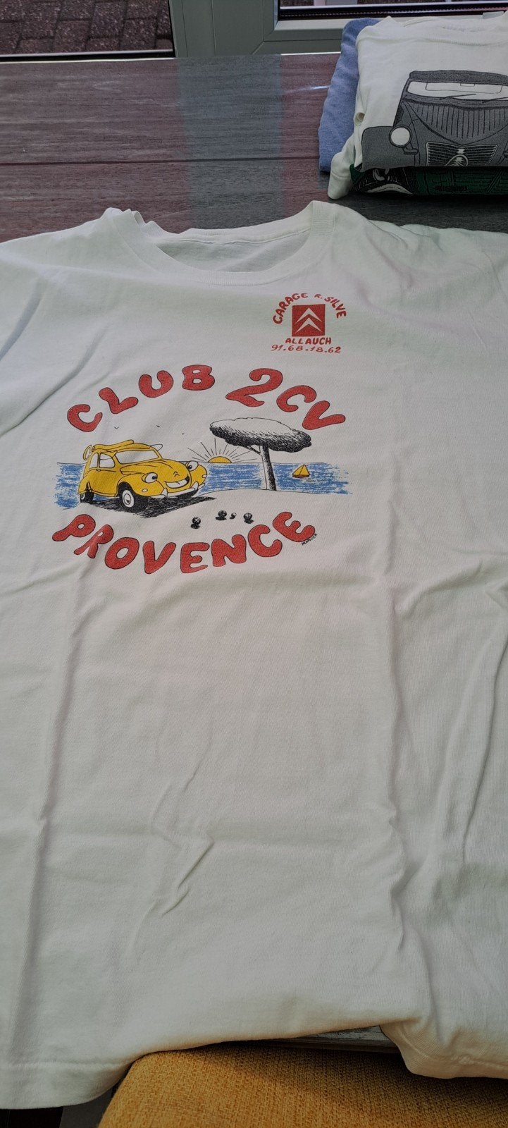 Wit T-shirt met 'Club 2CV Provence' print - Grote maat, Kleding | Dames, Wit, Onbekend, Gedragen, Shirt of Top