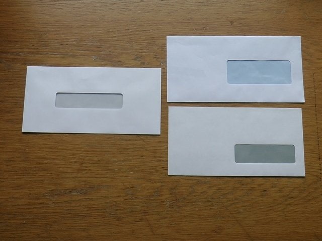 500 venster enveloppen 22,9 x 11 cm -  model naar keuze, Ophalen of Verzenden