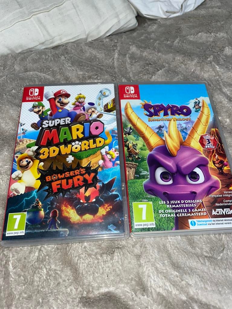 Nitendo spellen. Super mario, Spyro. Alle 2 voor maar €65!, Spelcomputers en Games, 1 speler, Zo goed als nieuw, Vanaf 3 jaar