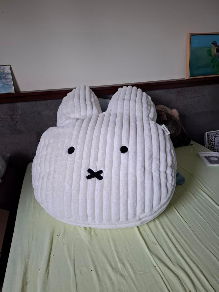 Knuffelkussen, wit rib- flours,, Ophalen, Overige typen