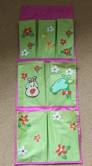 Praktische groene organizer - leuk voor de kinderkamer, Ophalen of Verzenden, Zo goed als nieuw, Wanddecoratie