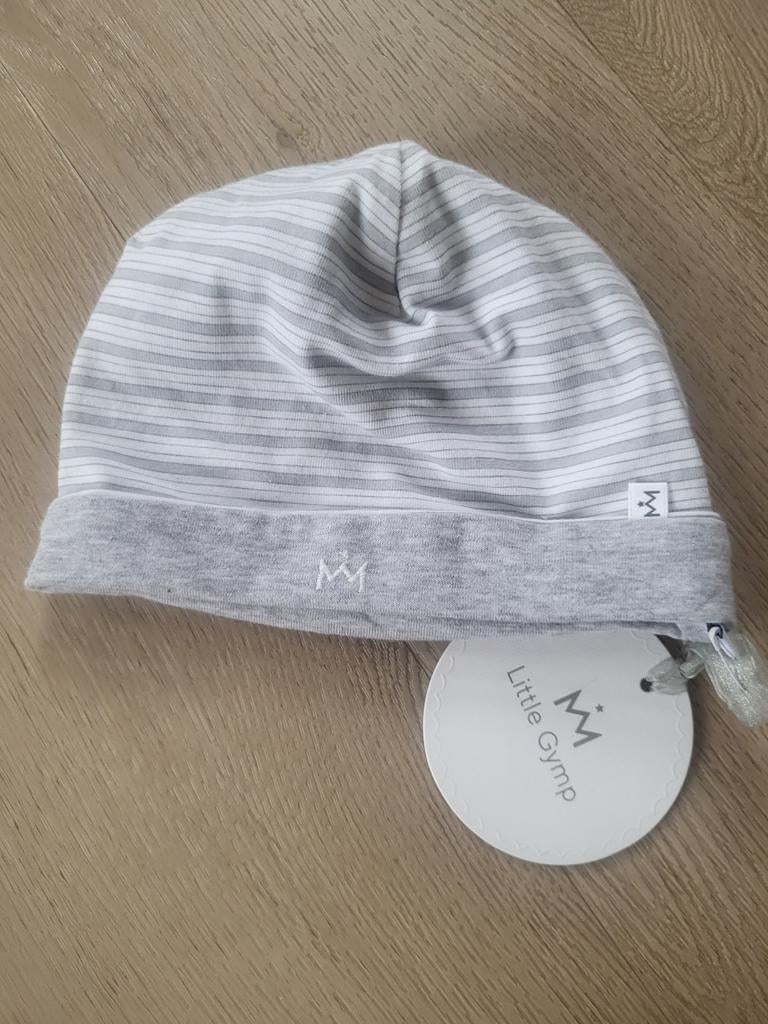 Nieuw Little Gymp muts grijs-wit gestreept maat 43, Ophalen of Verzenden