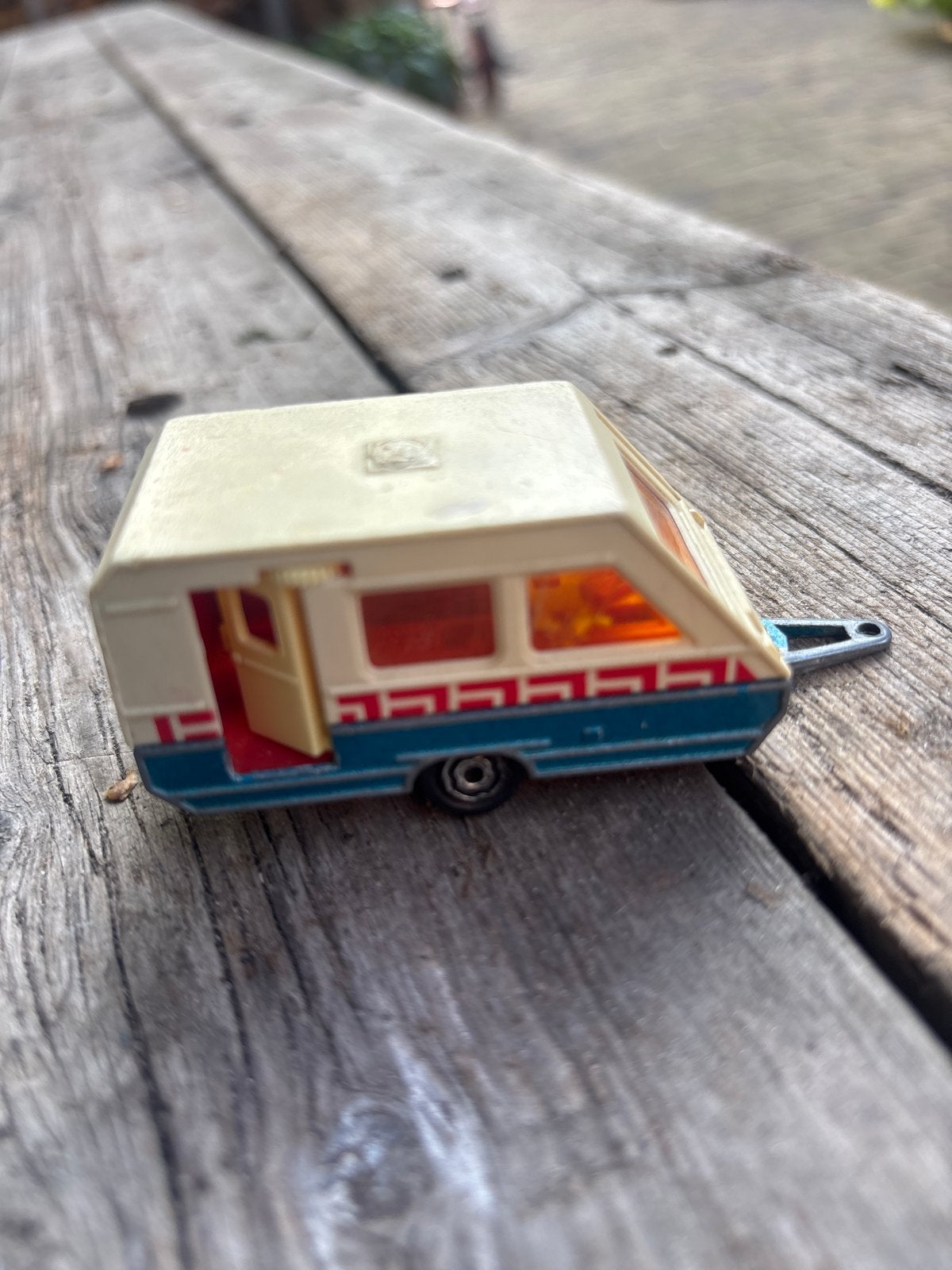 Vintage Matchbox caravan speelgoedmodel, Overige merken, Gebruikt, 1:50 of kleiner, Overige typen