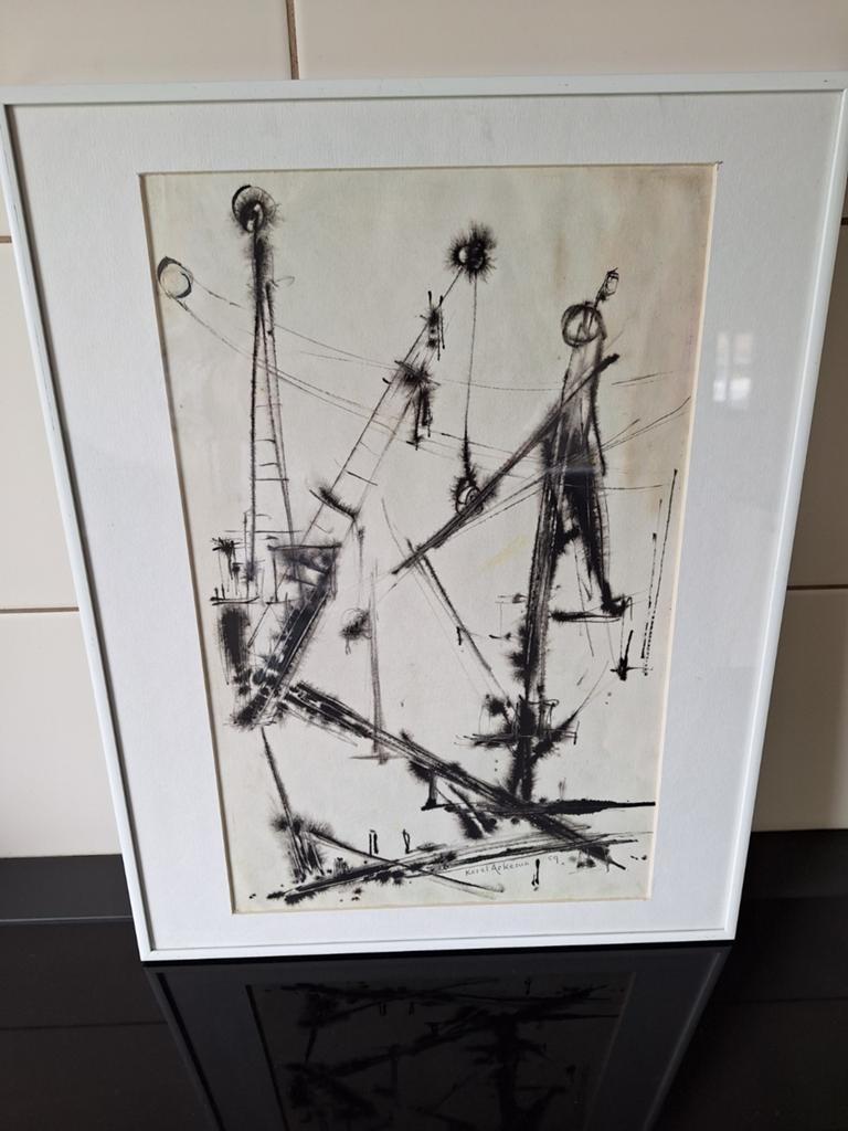 Karel Arkema - Groninger Ploeg haven te Delfzijl, Ophalen of Verzenden