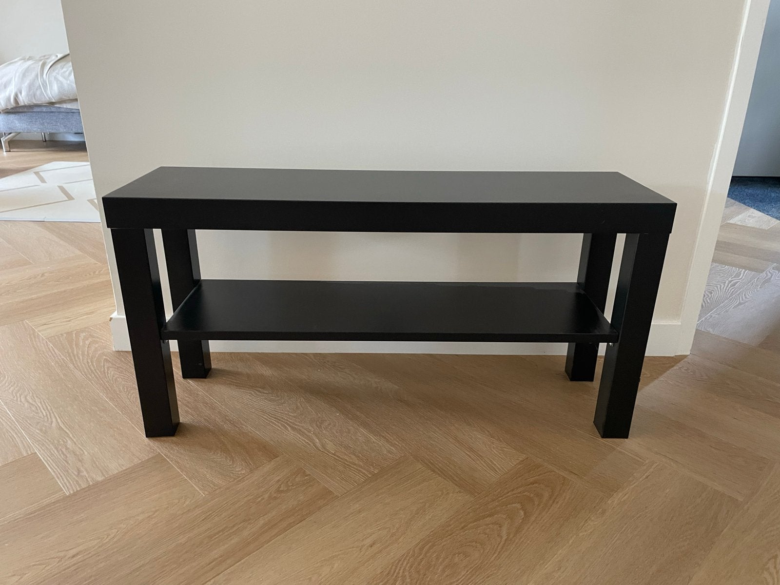 GRATIS Ikea salontafel/bijzettafel 90x26cm zwart, Huis en Inrichting, Tafels | Salontafels, Ophalen, Minder dan 50 cm, Gebruikt