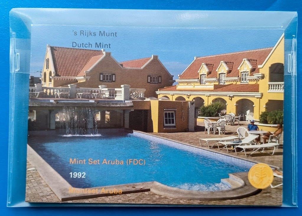 Aruba Muntset 1992, Postzegels en Munten, Munten | Nederland, Setje, Overige waardes, Koningin Beatrix, Verzenden