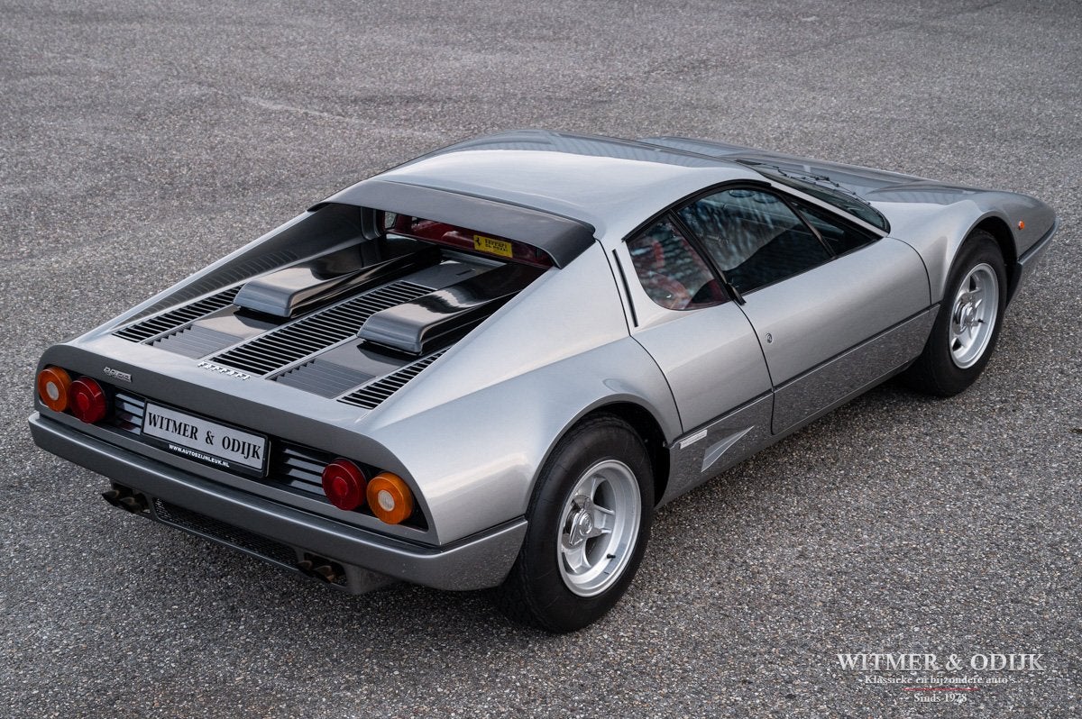 Ferrari 512 Boxer Berlinetta Grigio Ferro Met. (bj 1980), Auto's, Dealer onderhouden, Achterwielaandrijving, Gebruikt, Overige modellen