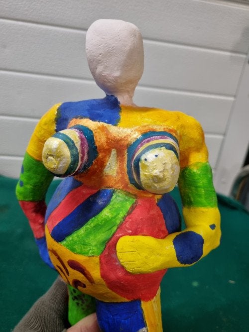 beeld dikke dame kunst, Ophalen of Verzenden