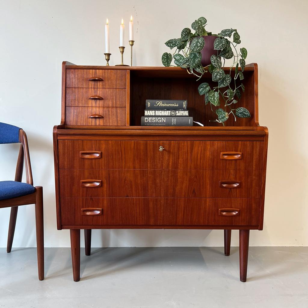 - Vintage Deense secretaire / chatol -, Gebruikt, ., Ophalen of Verzenden, .