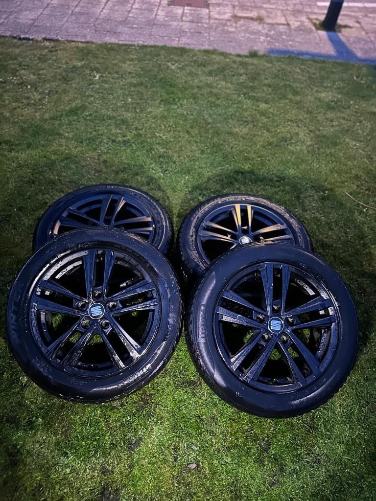 16" Originele Seat Velgen - 5x112, Ophalen, Gebruikt, 16 inch, Banden en Velgen