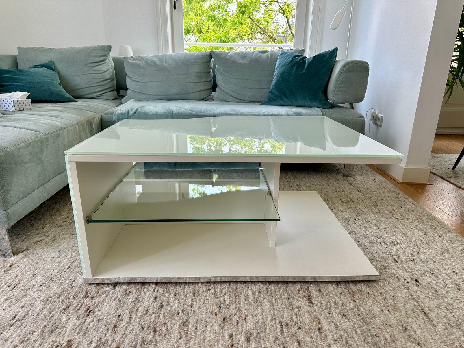 Leonardo coffee table salontafel, Huis en Inrichting, Tafels | Salontafels, Ophalen, 50 tot 100 cm, 50 tot 100 cm, Glas
