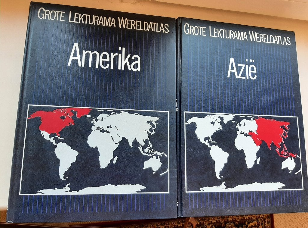 Grote Lekturama Wereldatlas: Amerika (Noord-Amerika) en Azië, Gelezen, Overige atlassen, Overige gebieden, Ophalen of Verzenden