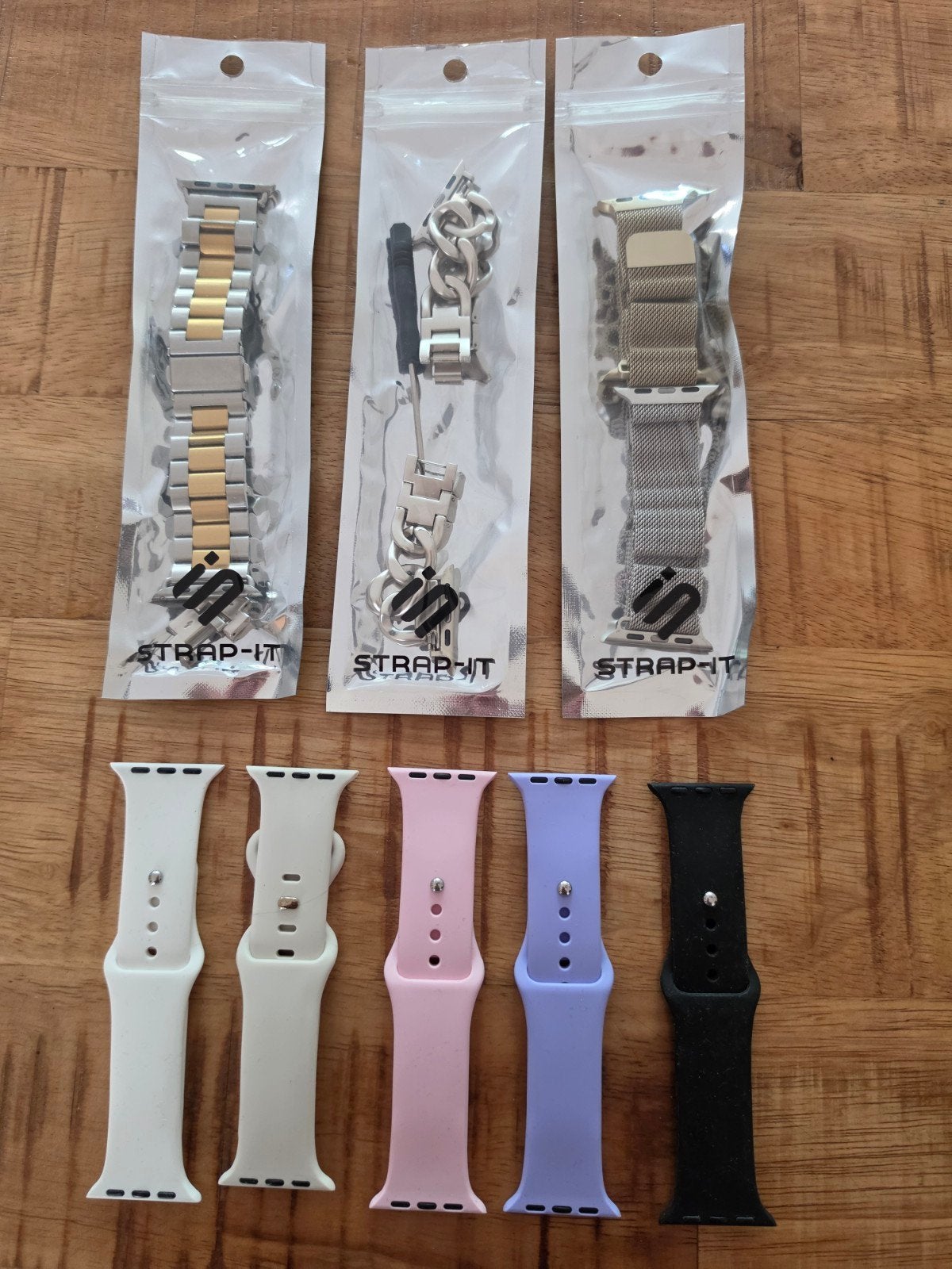 Diverse bandjes voor Apple Watch 40mm, Overige merken, Gebruikt, Polshorloge, Kunststof