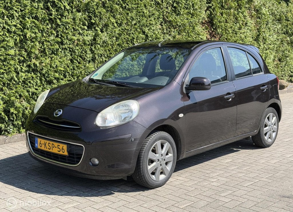 Nissan Micra 1.2 DIG-S ELLE Panodak Cruise Clima, Auto's, Nissan, Bedrijf, Te koop, Micra, ABS, Airbags, Airconditioning, Alarm