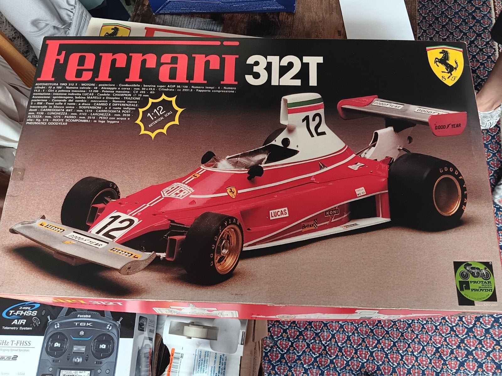Ferrari 312T RC Modelbouw Auto Schaal 1:12, Nieuw, Auto onroad, Overige schalen, Overige typen