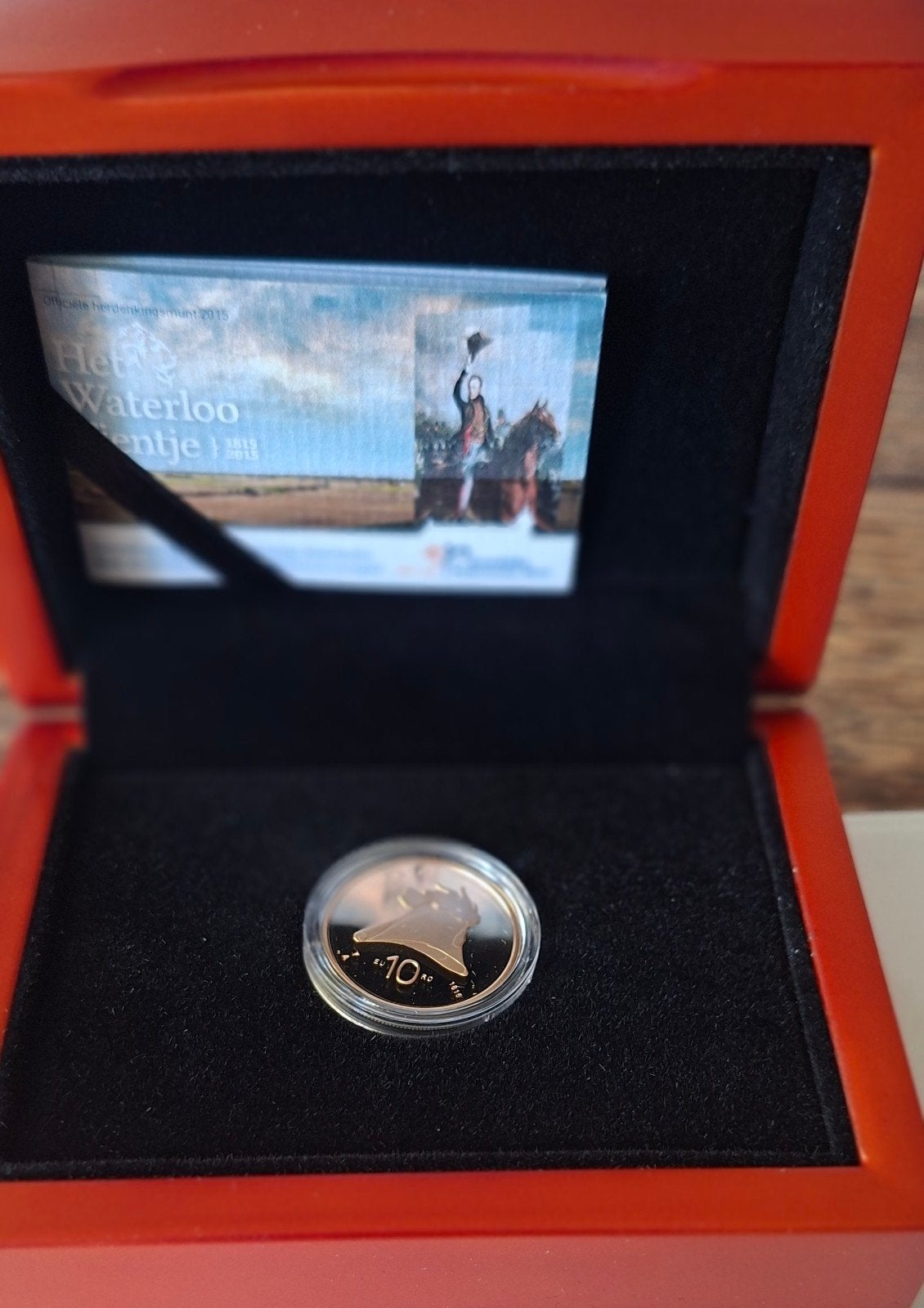 Het Waterloo tientje 2015 - Gouden Herdenkingsmunt, Postzegels en Munten, Munten | Nederland, Koningin Beatrix, Zilver, Ophalen of Verzenden