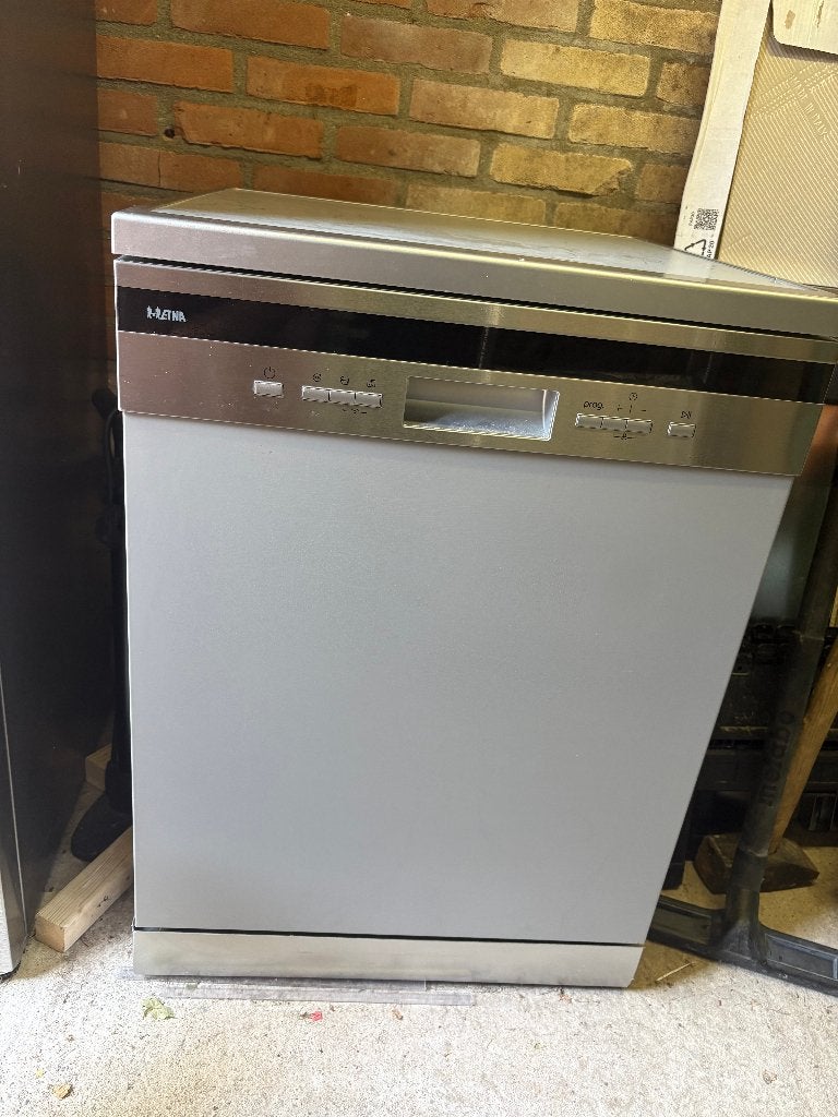 Etna VWV240CRVS - vaatwasser, Witgoed en Apparatuur, Vaatwasmachines, Ophalen, Gebruikt, 85 tot 90 cm, Eco programma