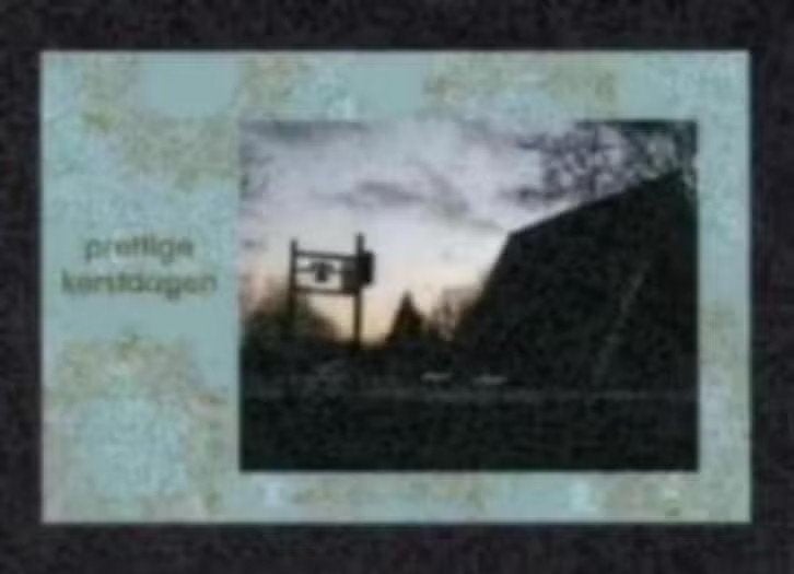 Erica Ned. Herv. Kerk Kerstkaart Zonsondergang., Verzamelen, Ophalen of Verzenden, 1980 tot heden, Ongelopen, Drenthe