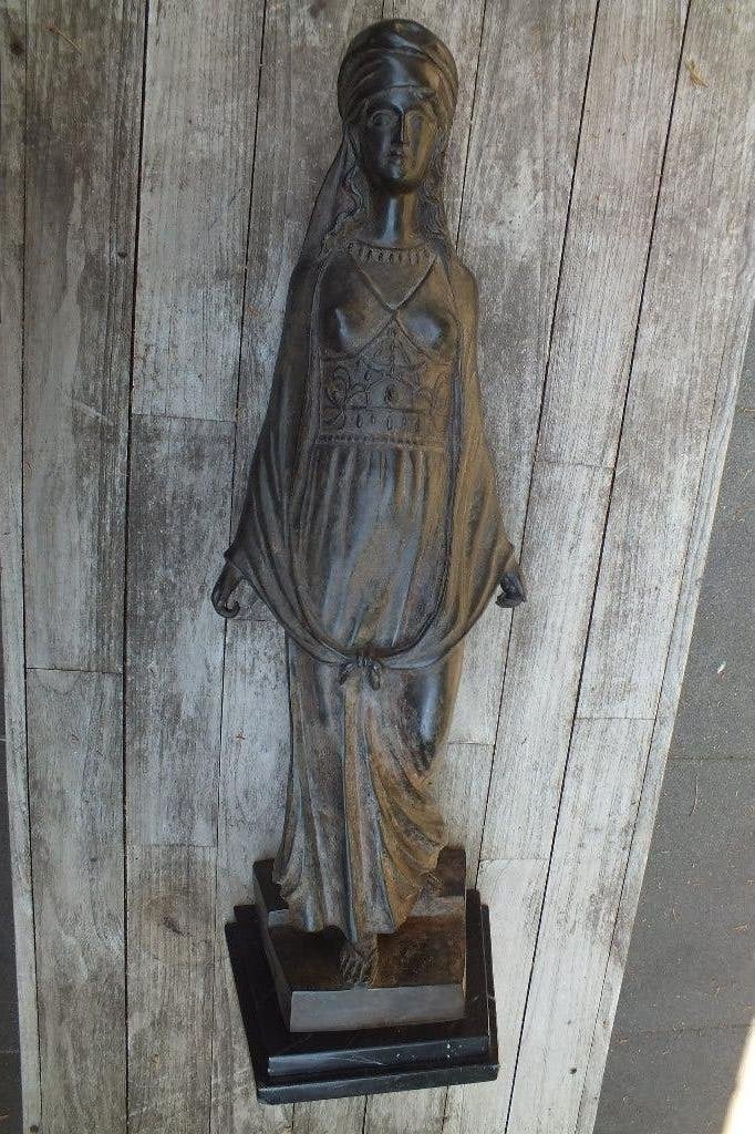 Brons beeld groot - Preiss., Ophalen, 50 - 100 cm, Brons, Beeld