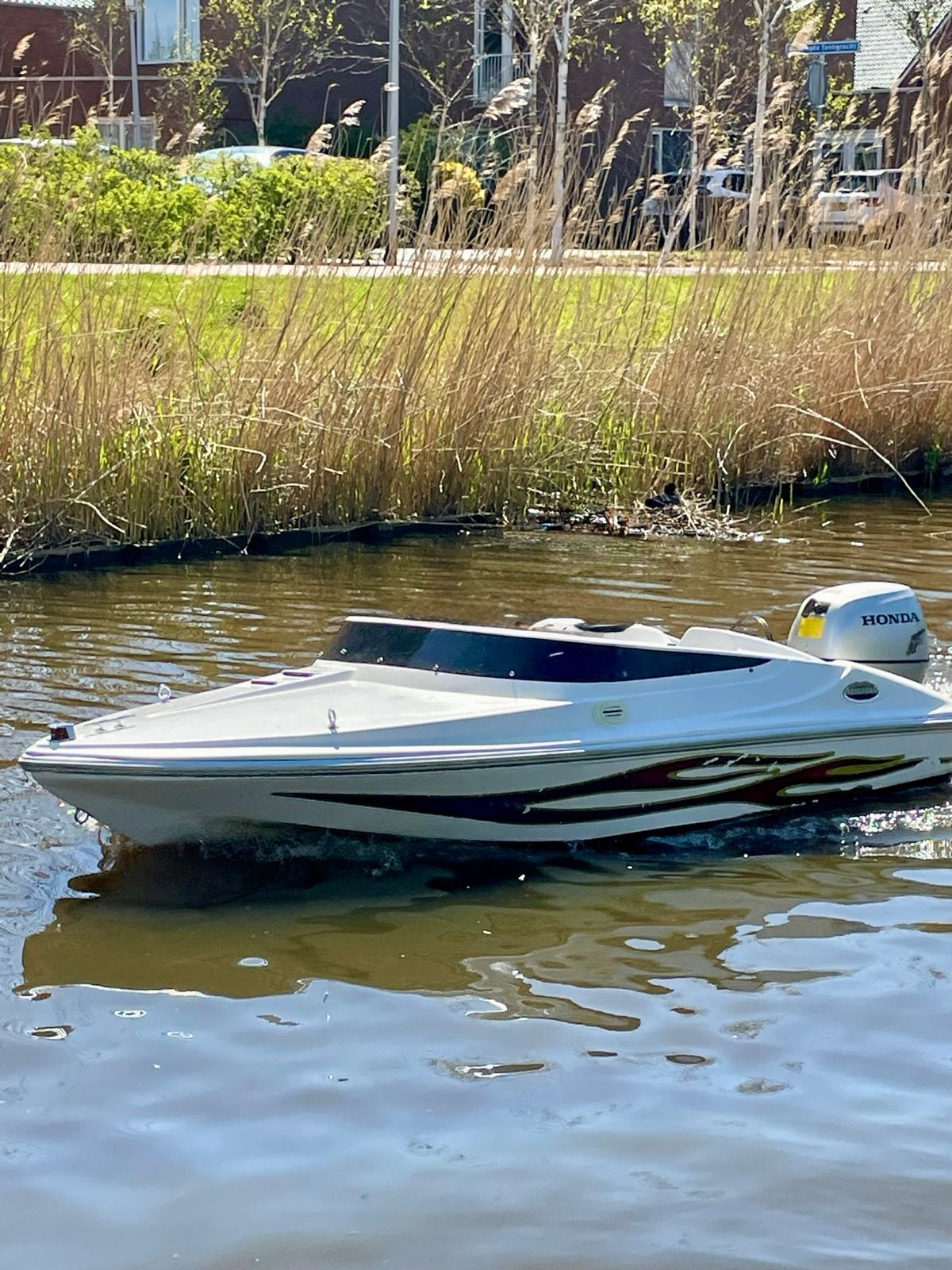 Beekman Sprinter met Honda motor, Watersport en Boten, Speedboten, Gebruikt, Beekman, Benzine, Minder dan 70 pk, Buitenboordmotor