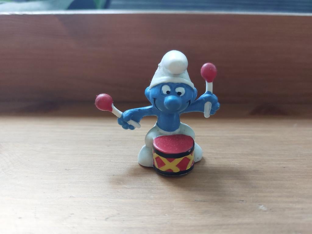 Smurf met trommel 20009 De Smurfen, Verzamelen, Smurfen, Ophalen of Verzenden
